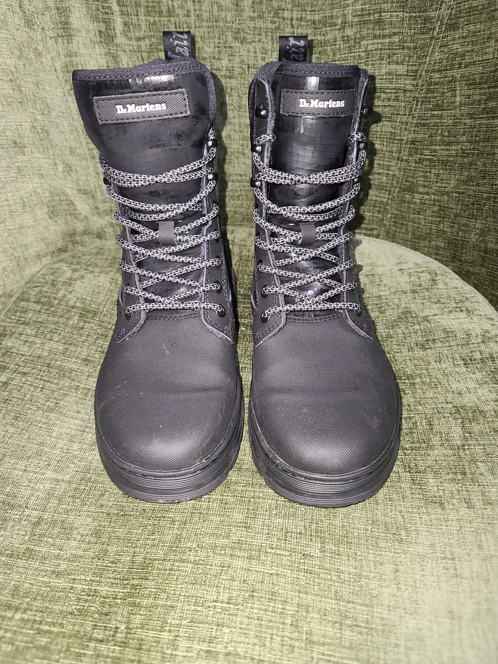 Dr.Martens Black Womans Lace-Up Tactical Boots